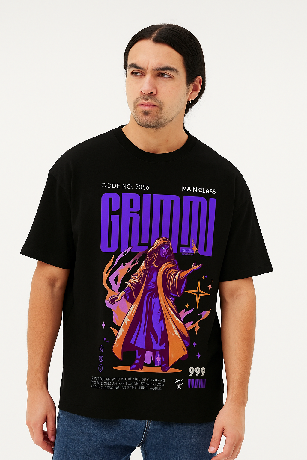 GHOST SHADOW BLACK OVERSIZED TEES