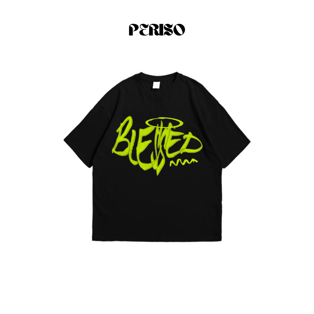 Blessed Dark Oversized Tees