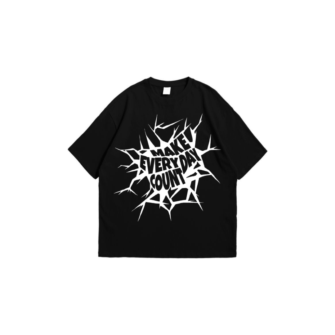 COUNT BLACK OVERSIZED TEES